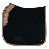 Dressage Pad, Black & Gold Leaf