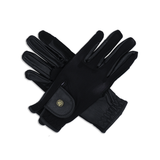 Riding Gloves, Black Mesh