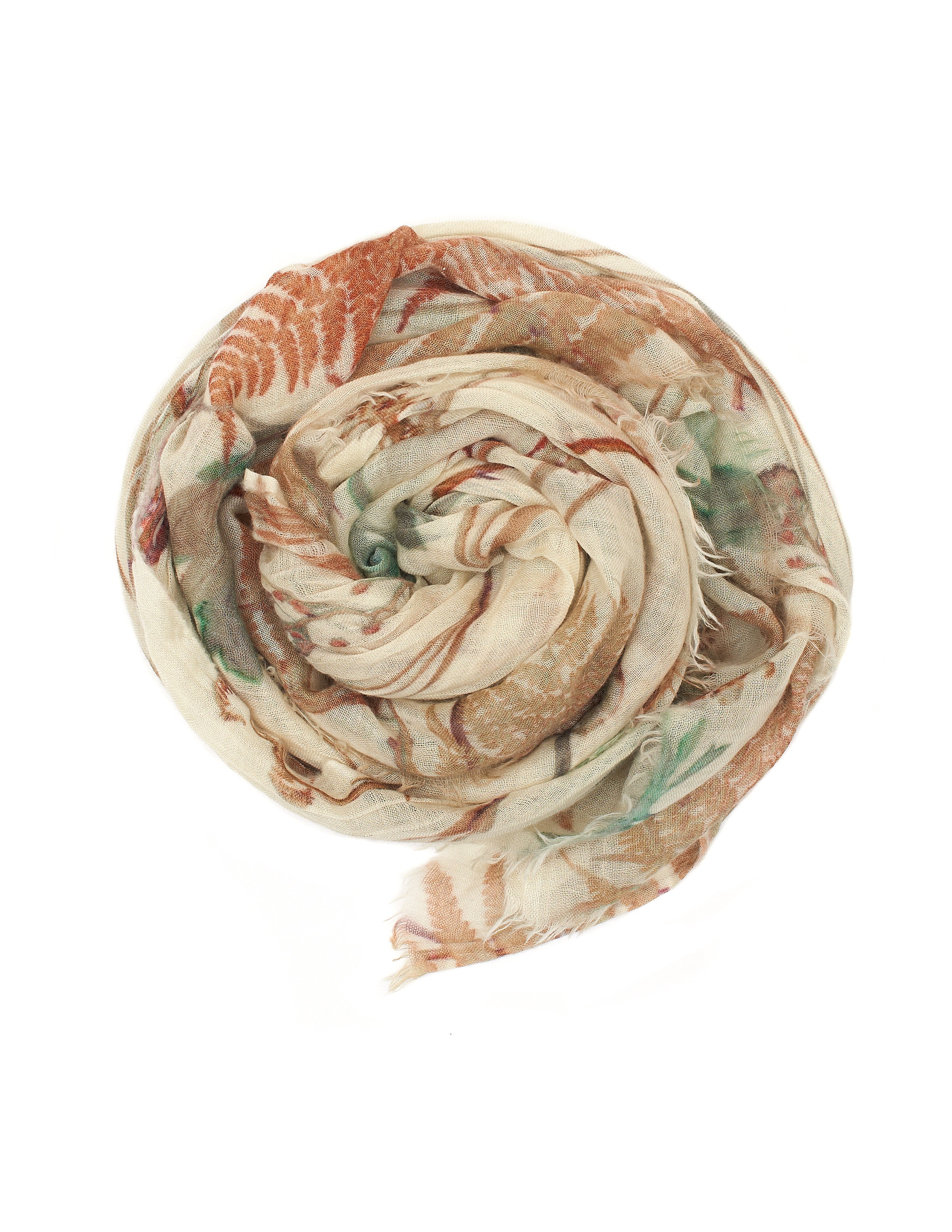 cashmere floral scarf Italy Sixteen Cypress