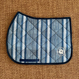 SAMPLE - Jump Pad, French Blue Stripe + Logo