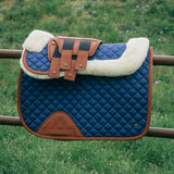 Jumper Pad, Navy & Cognac