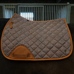 herringbone pattern, printed saddle pad by Sixteen Cypress