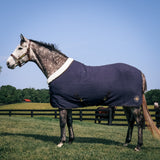 Cotton Waffle Cooler, Navy & Hickory - Small horse or pony size