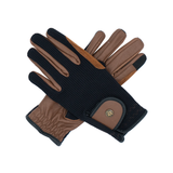 Riding Gloves, Black & Cognac