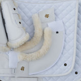 Leatherette Bell Boots, White