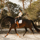 ThinLine X 16C Dressage Pad, White & Cognac