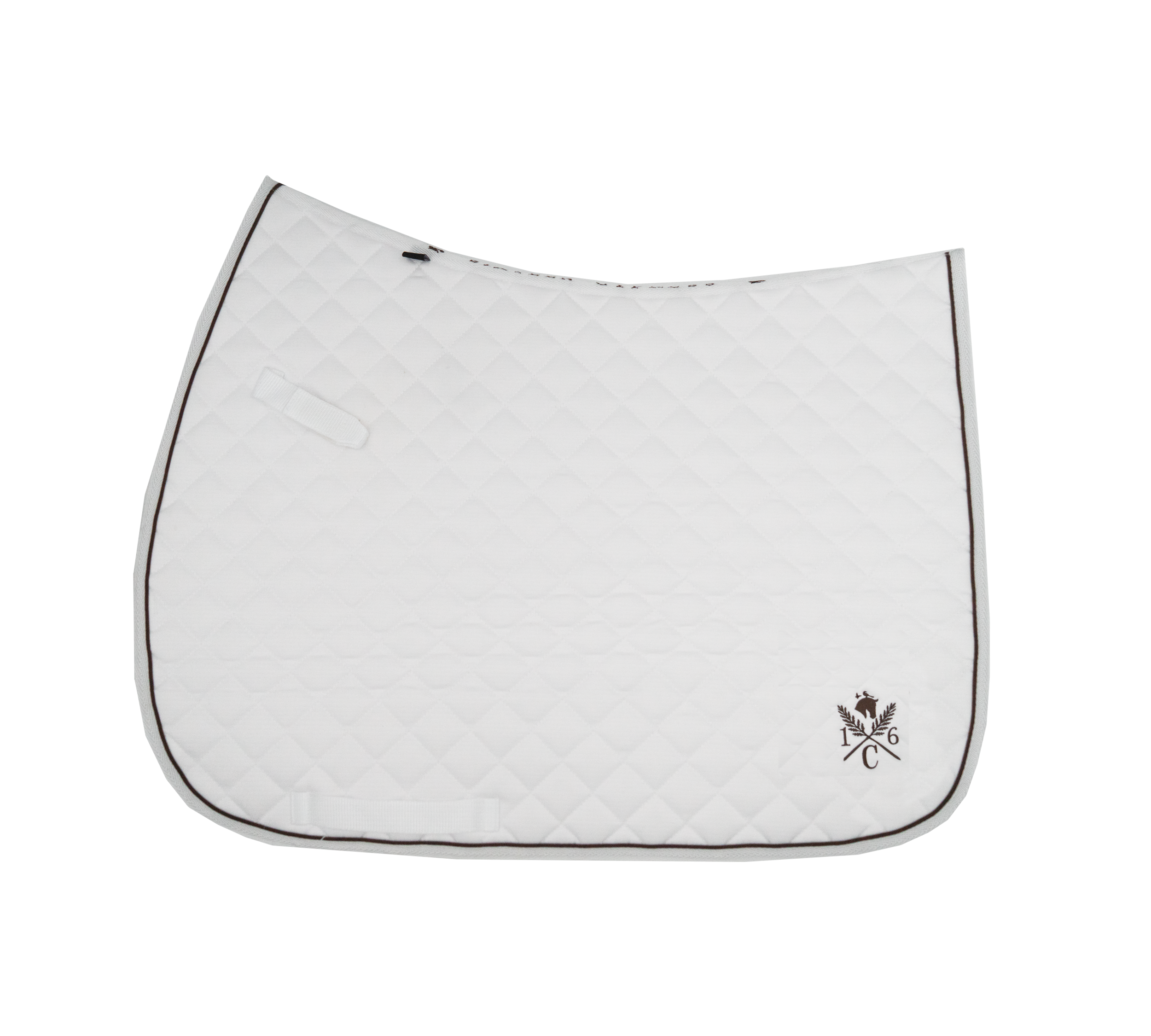 Daily Sport Jumper Saddle Pad in White with bamboo waffle lining by Sixteen Cypress.