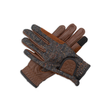 Riding Gloves, Herringbone & Cognac