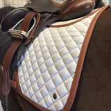 ThinLine X 16C Dressage Pad, White & Cognac