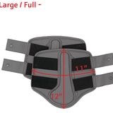 Leatherette Splint Boots, Black