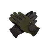 Classic Riding Gloves, Moss & Tobacco