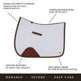 Close Contact pad, Navy & Cognac