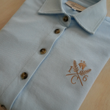 Sport Piqué Shirt Button Down Shirt - Oxford Blue