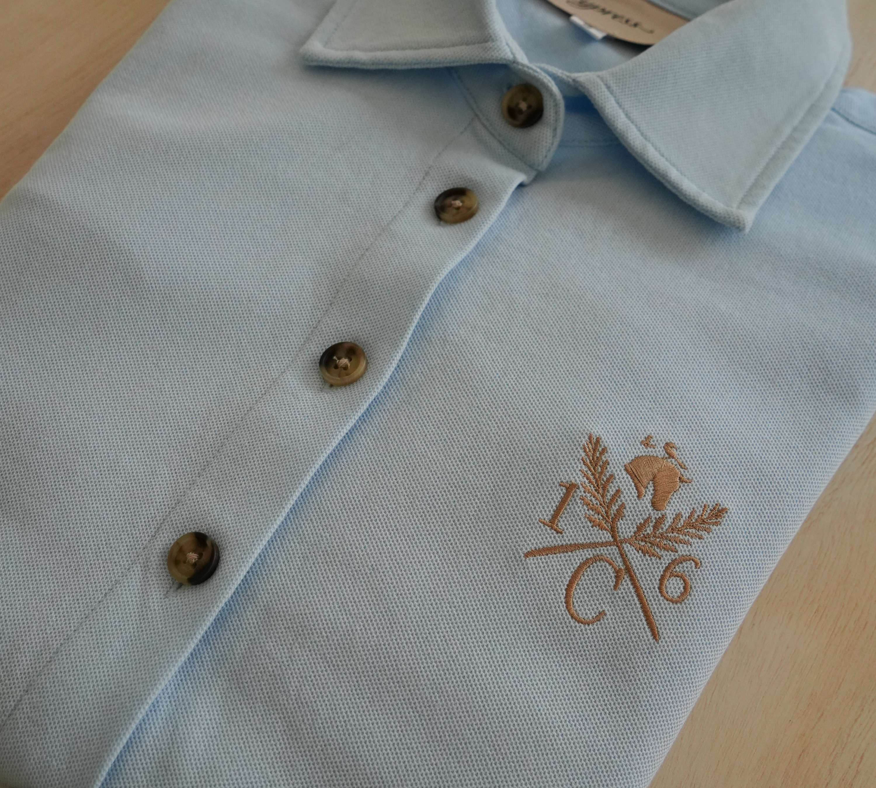 Sport Piqué Shirt Button Down Shirt - Oxford Blue