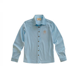 Sport Piqué Shirt Button Down Shirt - Oxford Blue