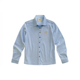 Sport Piqué Shirt Button Down Shirt - Oxford Blue