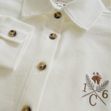 Sport Piqué Button Down Shirt - White