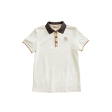 Sport Piqué Polo Shirt, Tweed Collar