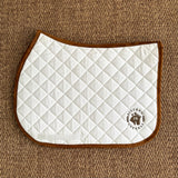 SAMPLE - Jump Saddle Pad, White & Rust