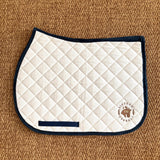 SAMPLE - Jump Saddle Pad, White & Navy