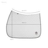Daily Sport Jumper Saddle Pad - White
