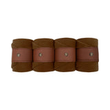 Leatherette Polos, Camel & Cognac