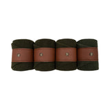 Leatherette Polos, Dark Olive & Cognac