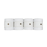 Leatherette Polos, White