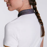 Sport Piqué Polo Shirt, Tweed Collar
