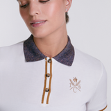 Sport Piqué Polo Shirt, Tweed Collar