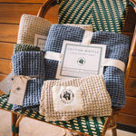 absorbent luxury cotton waffle towels for horse & stable by sixteen cypress