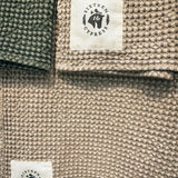 Cotton Waffle Horse Drying Towel, Sand