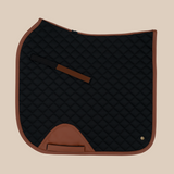 Dressage Pad, Black & Cognac