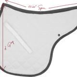Hunter X Saddle Pad, Hunter & Hickory Suede