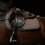 Merino Wool Fleece Half Pad, Black & Hickory